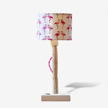 Kindertischlampe mit Flamingo-Lampenschirm