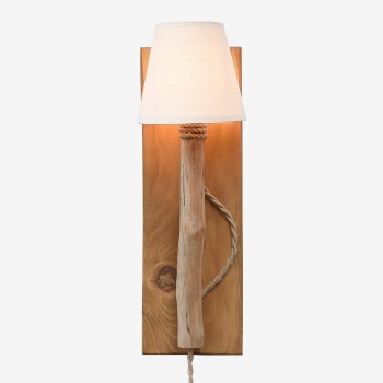L-White wall sconce