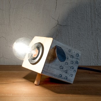 Kubo lamb | Smile table lamp · black