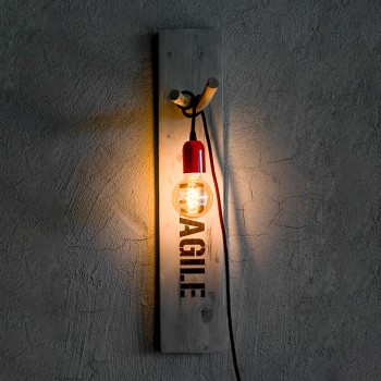 Fragile | Square wall sconce