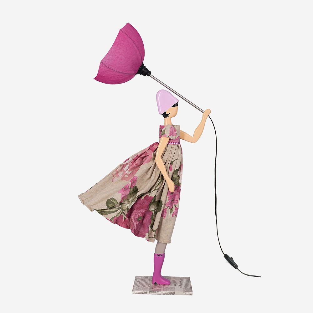 Pink lamp for little girl sale