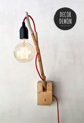 wall lamp handcrafted by decor demon